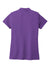 Port Authority LK810 Womens React SuperPro Snag Resistant Short Sleeve Polo Shirt Purple Flat Back