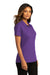 Port Authority LK810 Womens React SuperPro Snag Resistant Short Sleeve Polo Shirt Purple Model 3q