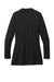 Port Authority LK820 Womens Breakwater Open Front Long Sleeve Cardigan Sweater w/ Pockets Deep Black Flat Back