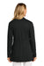 Port Authority LK820 Womens Breakwater Open Front Long Sleeve Cardigan Sweater w/ Pockets Deep Black Model Back
