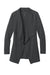 Port Authority LK820 Womens Breakwater Open Front Long Sleeve Cardigan Sweater w/ Pockets Steel Grey Flat Front