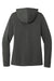 Port Authority LK826 Womens Microterry Snag Resistant Hooded Sweatshirt Hoodie Charcoal Grey Flat Back