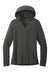 Port Authority LK826 Womens Microterry Snag Resistant Hooded Sweatshirt Hoodie Charcoal Grey Flat Front