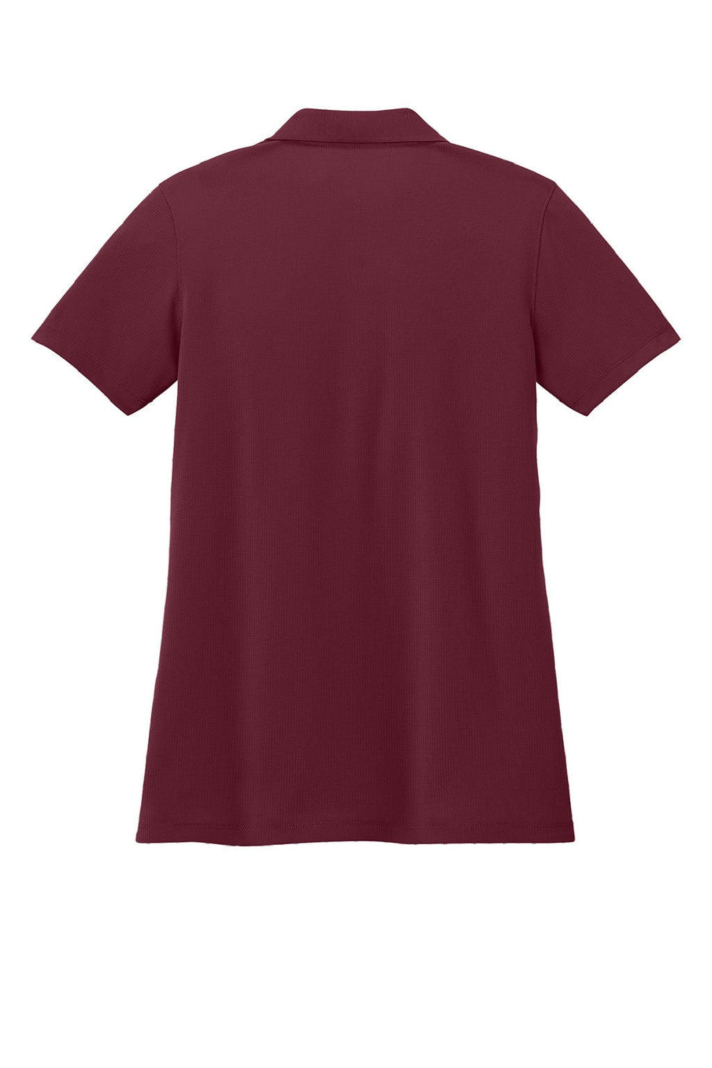 Port Authority LK845 Womens Dry Zone Moisture Wicking Short Sleeve Polo Shirt Burgundy Flat Back