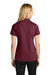 Port Authority LK845 Womens Dry Zone Moisture Wicking Short Sleeve Polo Shirt Burgundy Model Back