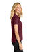 Port Authority LK845 Womens Dry Zone Moisture Wicking Short Sleeve Polo Shirt Burgundy Model Side