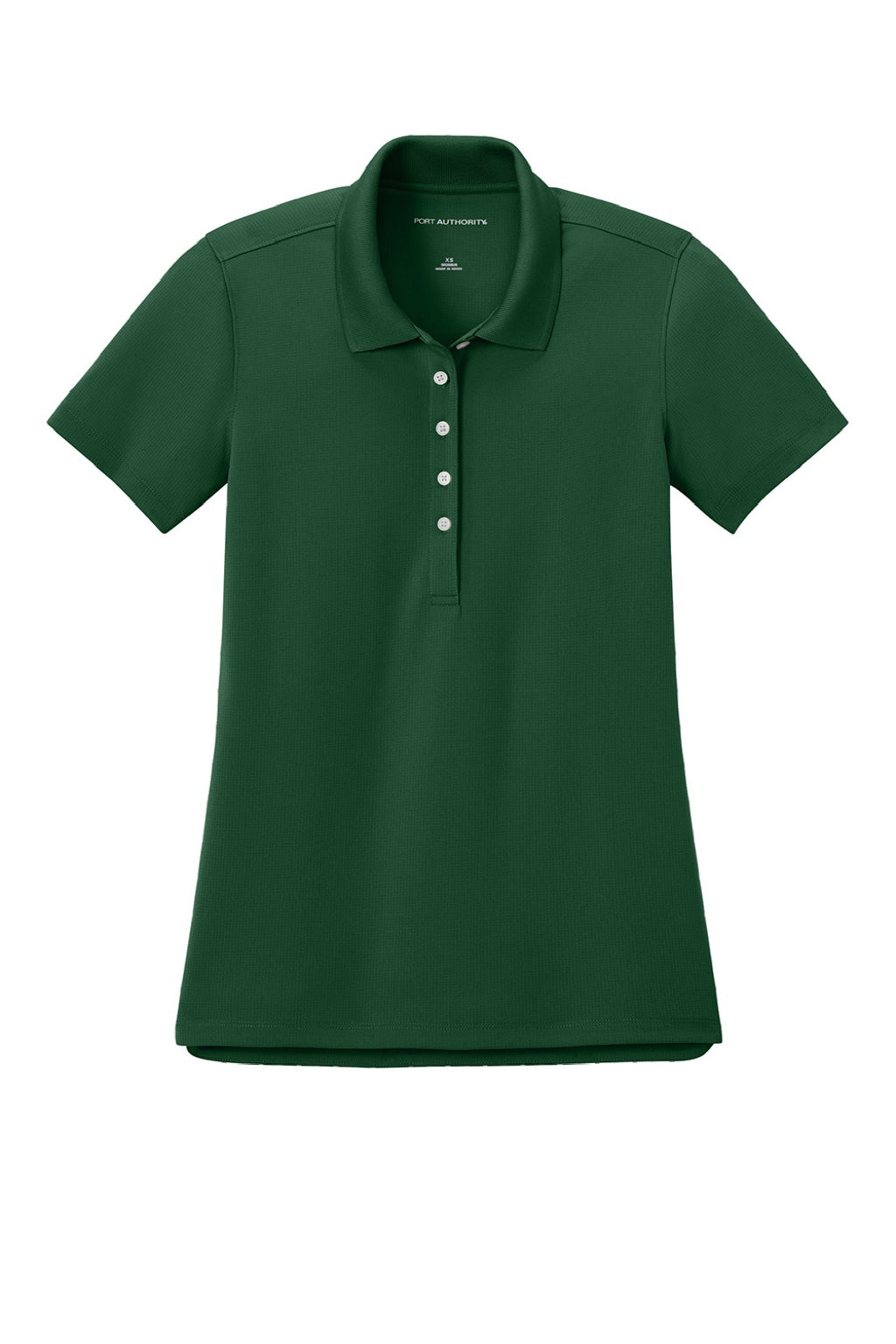 Port Authority LK845 Womens Dry Zone Moisture Wicking Short Sleeve Polo Shirt Hunter Green Flat Front
