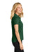 Port Authority LK845 Womens Dry Zone Moisture Wicking Short Sleeve Polo Shirt Hunter Green Model Side
