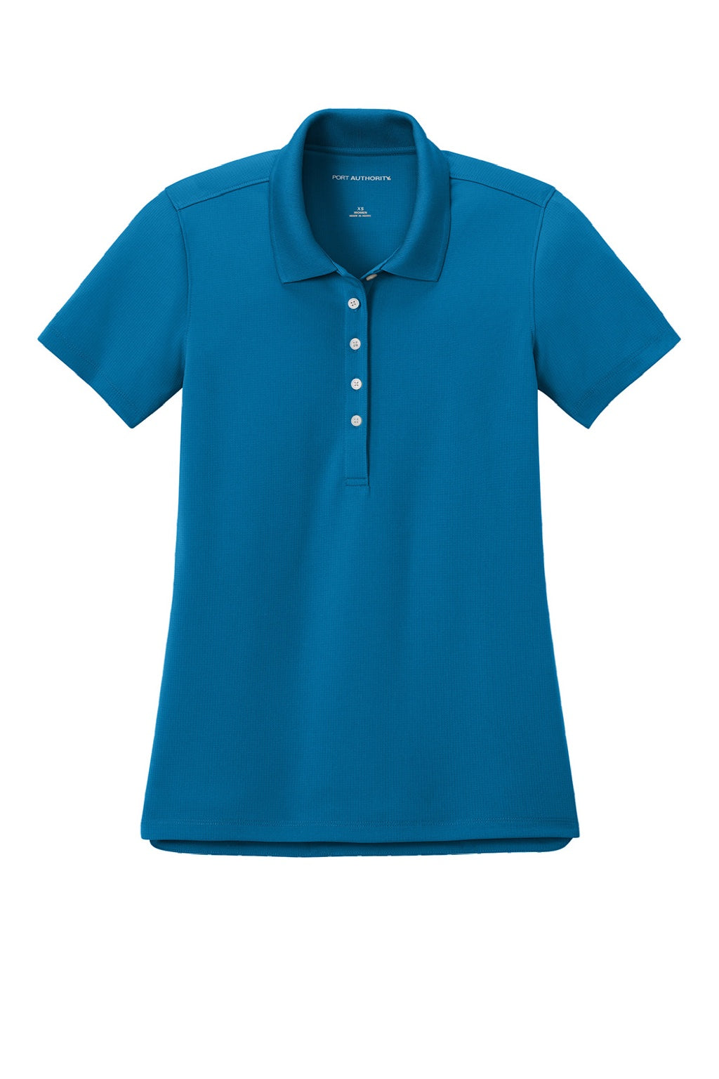 Port Authority LK845 Womens Dry Zone Moisture Wicking Short Sleeve Polo Shirt Imperial Blue Flat Front