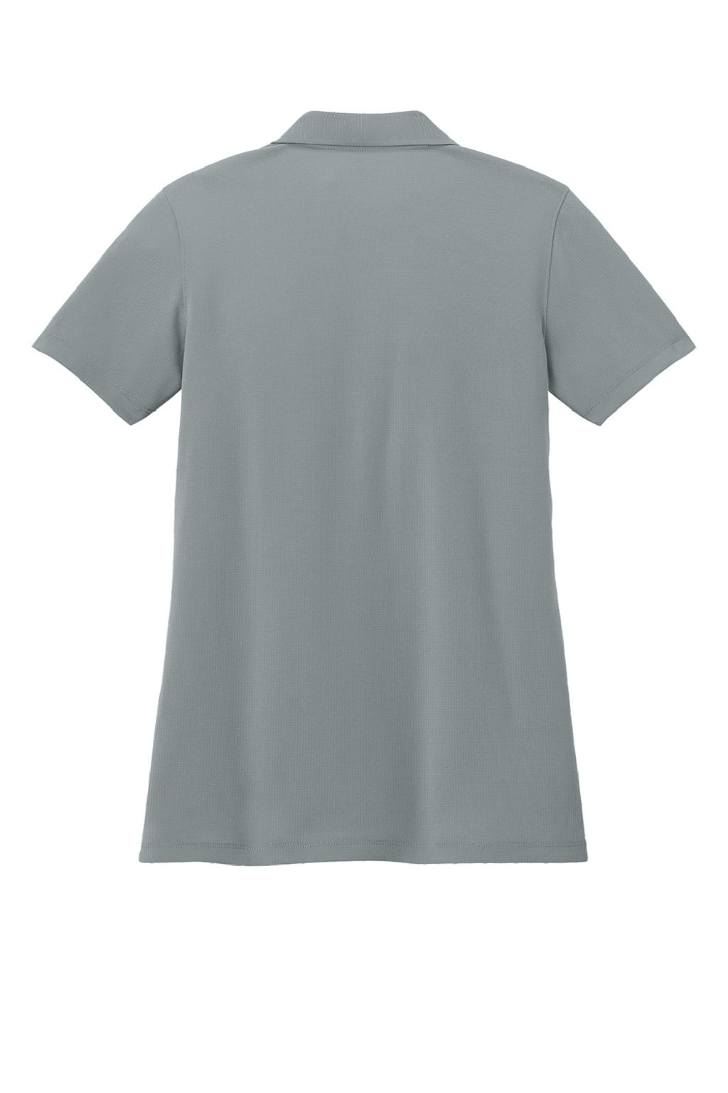 Port Authority LK845 Womens Dry Zone Moisture Wicking Short Sleeve Polo Shirt Light Sterling Grey Flat Back