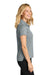 Port Authority LK845 Womens Dry Zone Moisture Wicking Short Sleeve Polo Shirt Light Sterling Grey Model Side