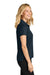 Port Authority LK845 Womens Dry Zone Moisture Wicking Short Sleeve Polo Shirt Night Navy Blue Model Side