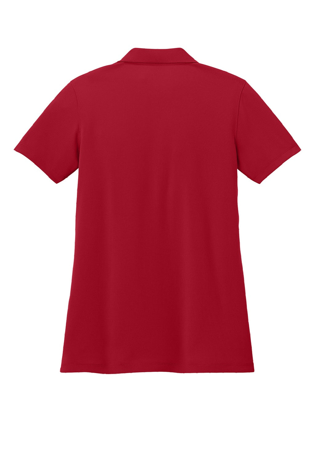 Port Authority LK845 Womens Dry Zone Moisture Wicking Short Sleeve Polo Shirt Rich Red Flat Back