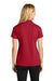 Port Authority LK845 Womens Dry Zone Moisture Wicking Short Sleeve Polo Shirt Rich Red Model Back