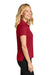 Port Authority LK845 Womens Dry Zone Moisture Wicking Short Sleeve Polo Shirt Rich Red Model Side