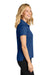 Port Authority LK845 Womens Dry Zone Moisture Wicking Short Sleeve Polo Shirt Royal Blue Model Side