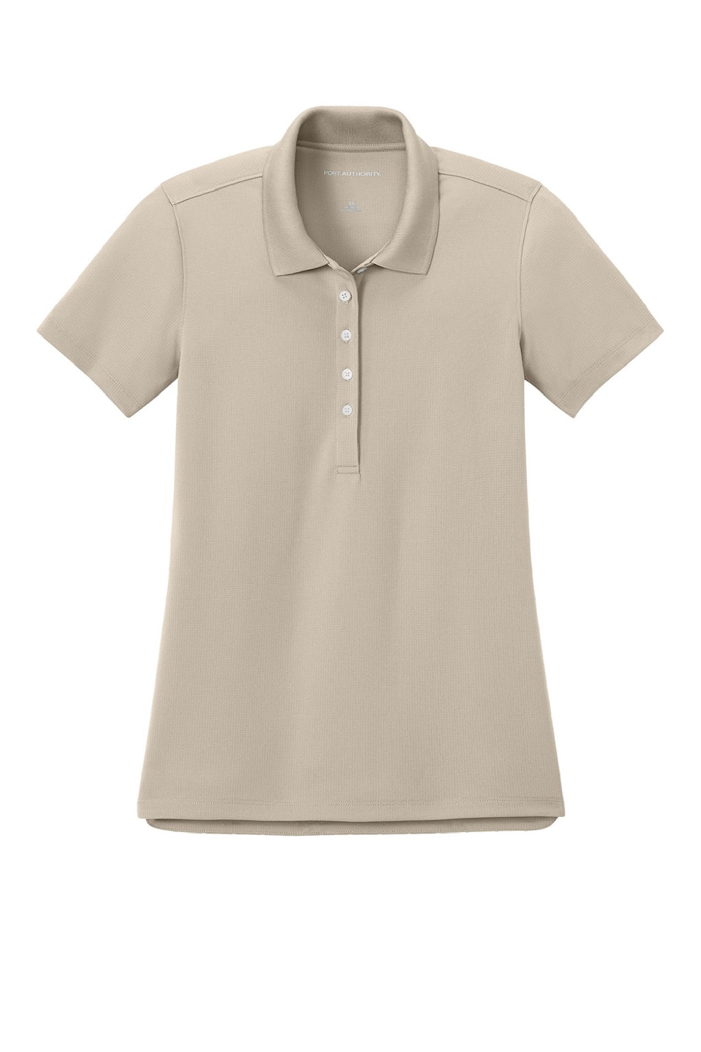 Port Authority LK845 Womens Dry Zone Moisture Wicking Short Sleeve Polo Shirt Sahara Brown Flat Front
