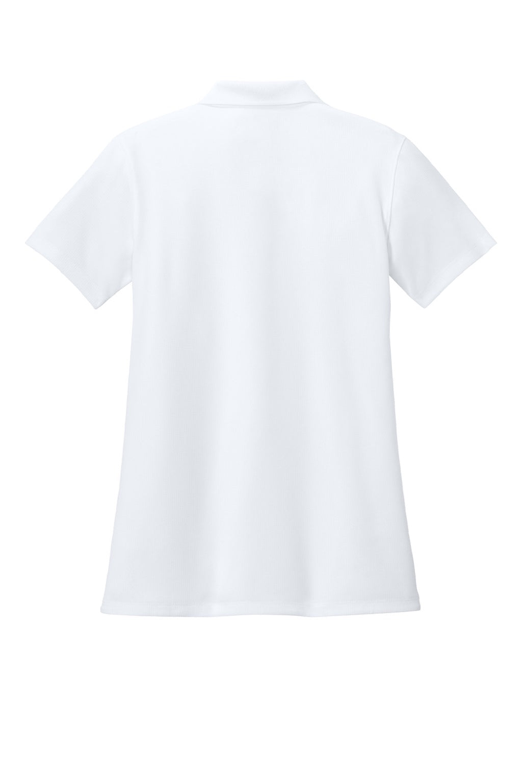 Port Authority LK845 Womens Dry Zone Moisture Wicking Short Sleeve Polo Shirt White Flat Back