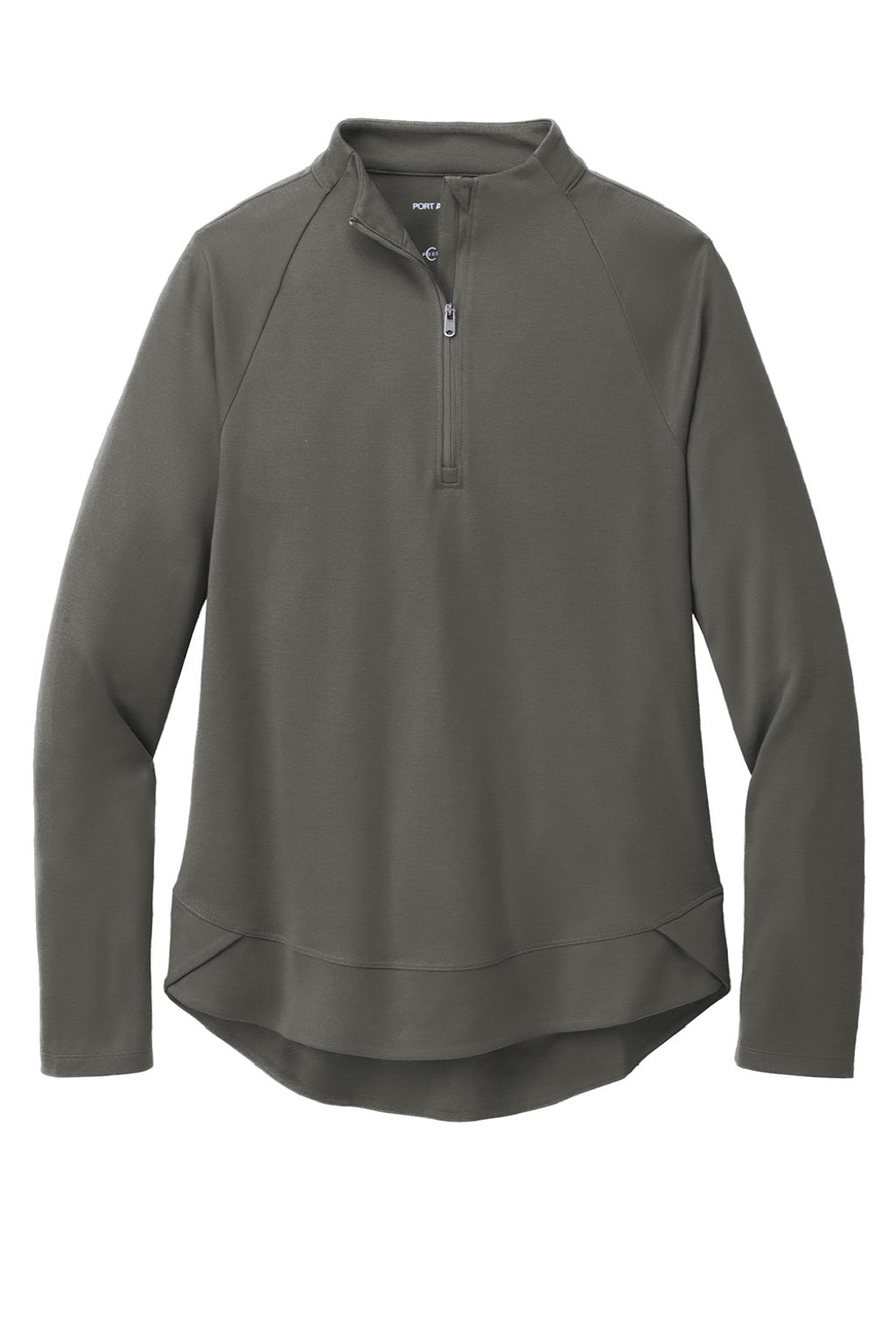 Port Authority LK870 Womens C-FREE Cypress Snag Resistant 1/4 Zip Sweatshirt Steel Grey Flat Front