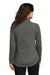 Port Authority LK870 Womens C-FREE Cypress Snag Resistant 1/4 Zip Sweatshirt Steel Grey Model Back