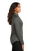 Port Authority LK870 Womens C-FREE Cypress Snag Resistant 1/4 Zip Sweatshirt Steel Grey Model Side