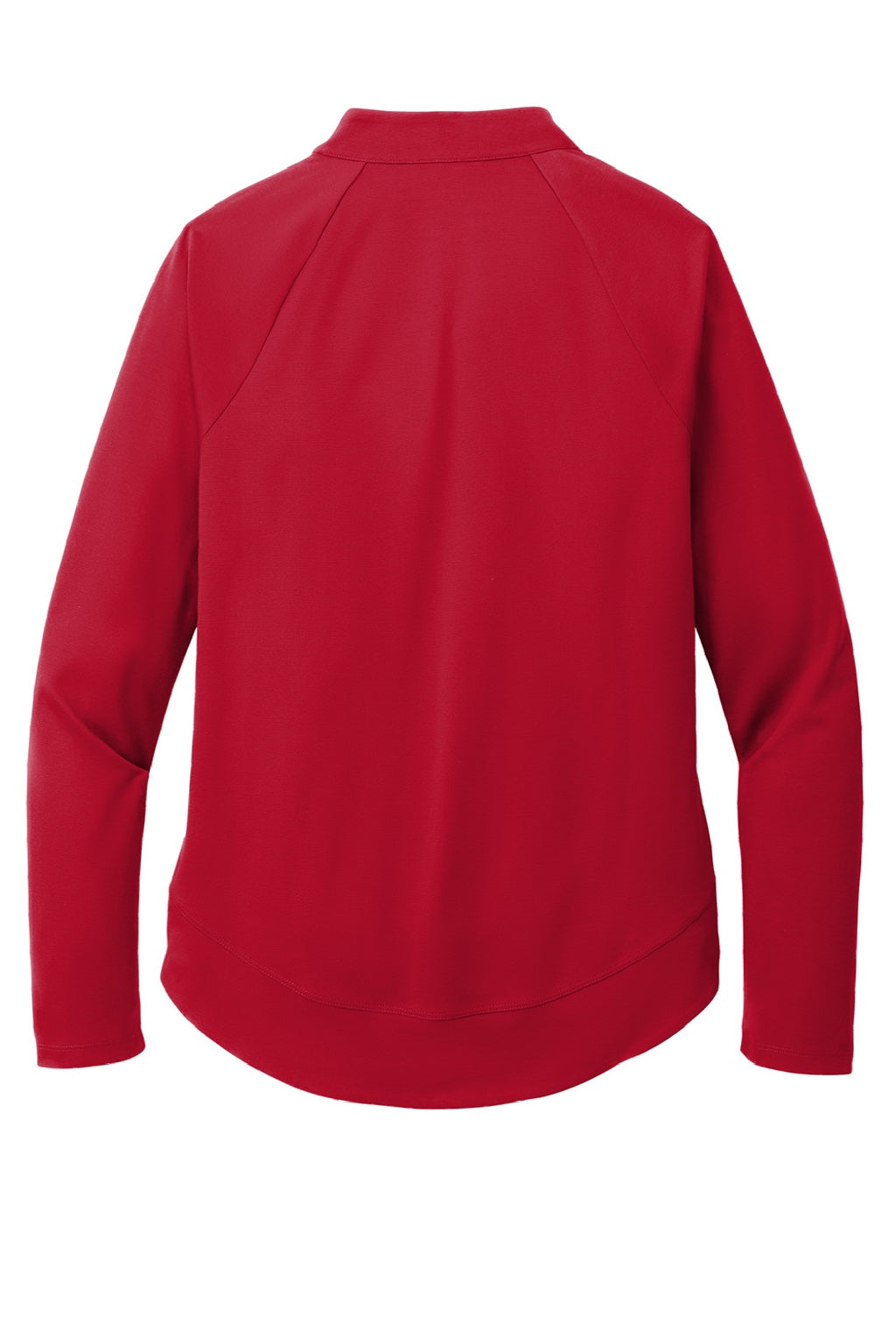 Port Authority LK870 Womens C-FREE Cypress Snag Resistant 1/4 Zip Sweatshirt Rich Red Flat Back