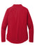 Port Authority LK870 Womens C-FREE Cypress Snag Resistant 1/4 Zip Sweatshirt Rich Red Flat Back