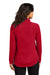 Port Authority LK870 Womens C-FREE Cypress Snag Resistant 1/4 Zip Sweatshirt Rich Red Model Back