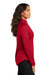 Port Authority LK870 Womens C-FREE Cypress Snag Resistant 1/4 Zip Sweatshirt Rich Red Model Side