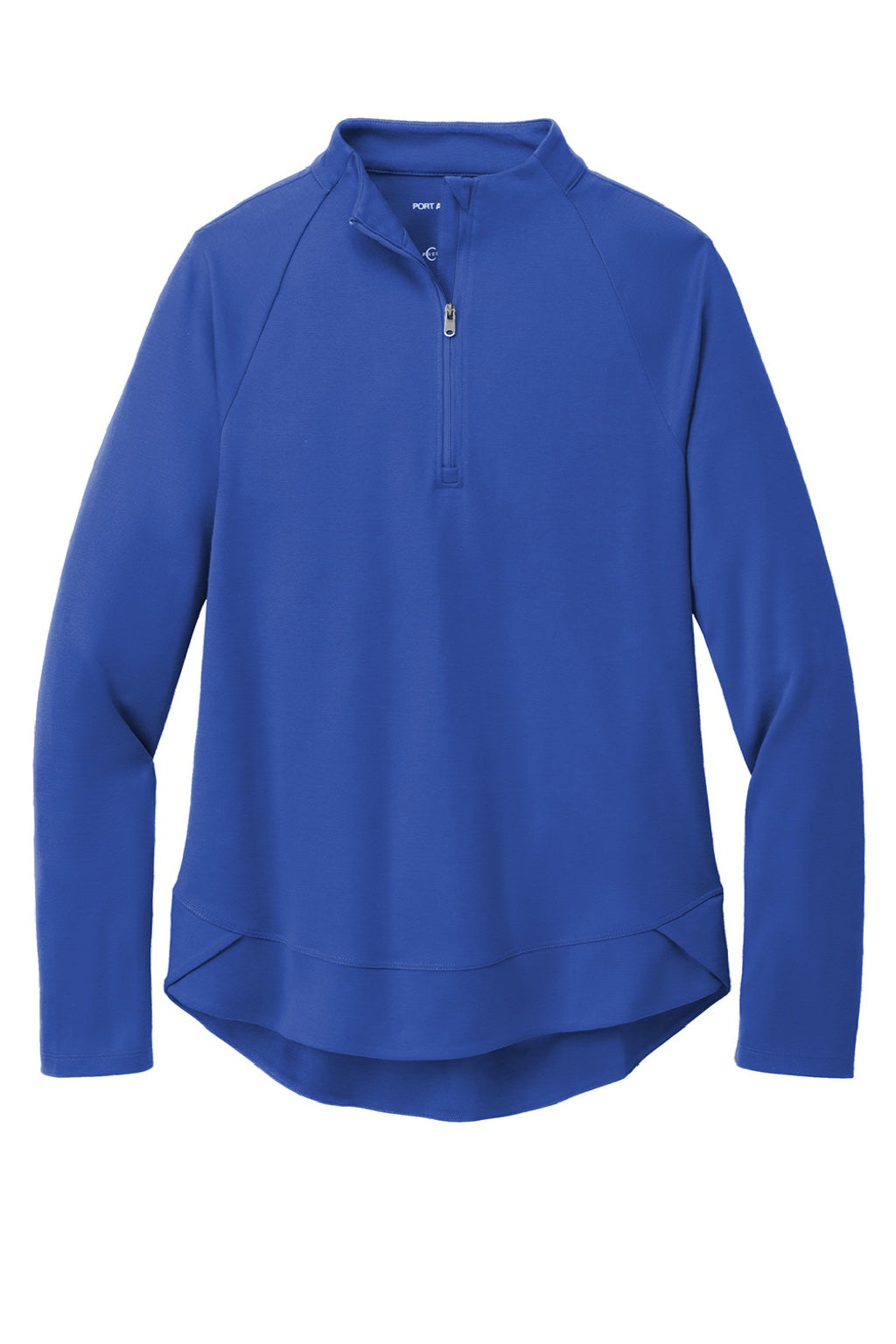Port Authority LK870 Womens C-FREE Cypress Snag Resistant 1/4 Zip Sweatshirt True Royal Blue Flat Front