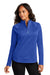 Port Authority LK870 Womens C-FREE Cypress Snag Resistant 1/4 Zip Sweatshirt True Royal Blue Model Front