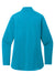 Port Authority LK880 Womens C-FREE Double Knit Moisture Wicking 1/4 Zip Sweatshirt Parcel Blue Flat Back