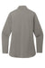 Port Authority LK880 Womens C-FREE Double Knit Moisture Wicking 1/4 Zip Sweatshirt Smoke Grey Flat Back