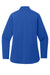 Port Authority LK880 Womens C-FREE Double Knit Moisture Wicking 1/4 Zip Sweatshirt True Royal Blue Flat Back