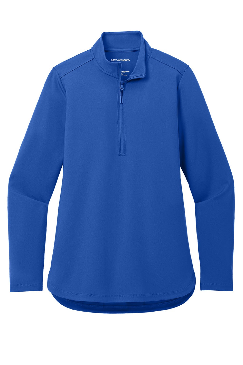 Port Authority LK880 Womens C-FREE Double Knit Moisture Wicking 1/4 Zip Sweatshirt True Royal Blue Flat Front