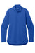 Port Authority LK880 Womens C-FREE Double Knit Moisture Wicking 1/4 Zip Sweatshirt True Royal Blue Flat Front