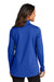 Port Authority LK880 Womens C-FREE Double Knit Moisture Wicking 1/4 Zip Sweatshirt True Royal Blue Model Back