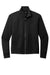 Port Authority LK881 Womens C-FREE Double Knit Moisture Wicking Full Zip Sweatshirt w/ Pockets Deep Black Flat Front