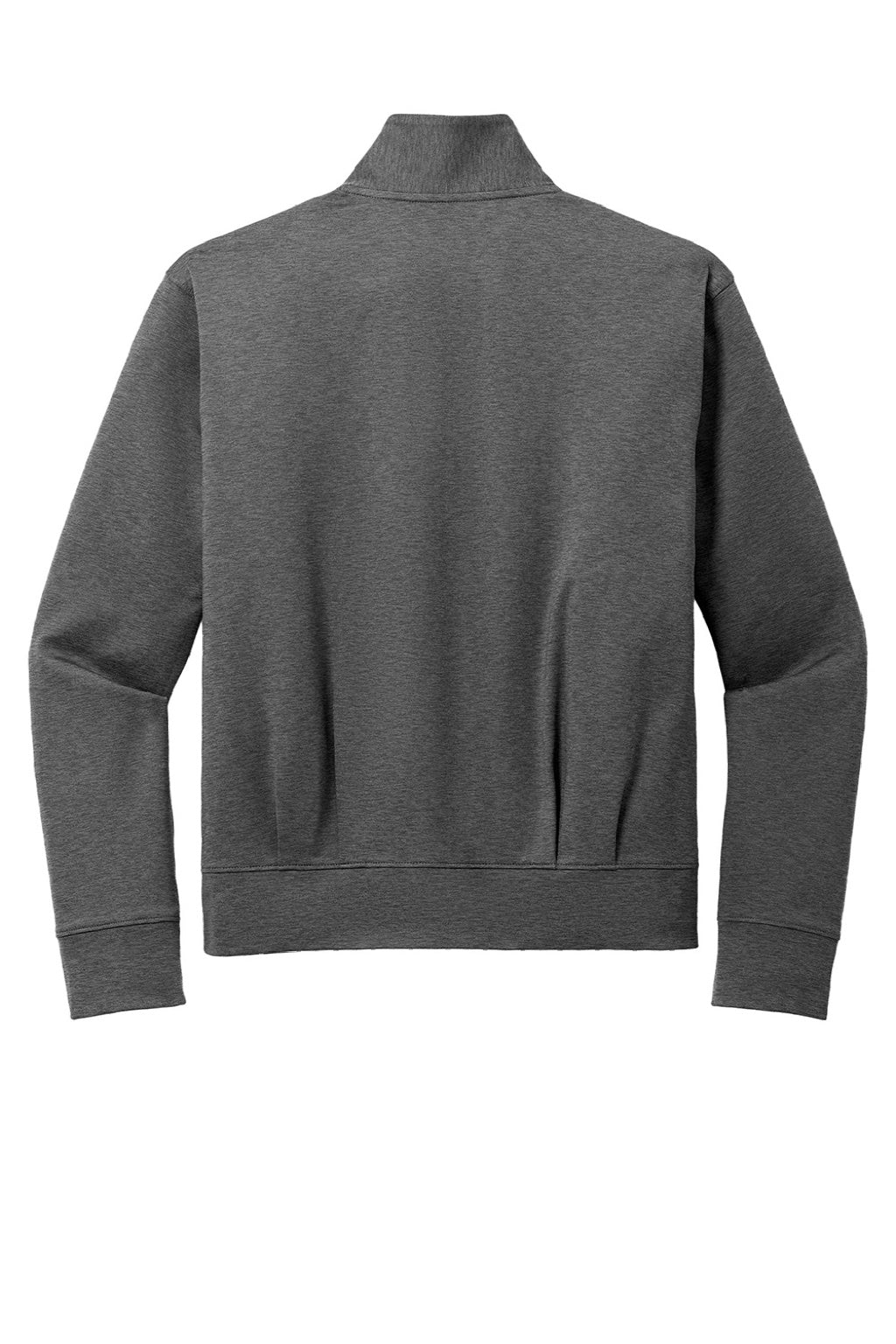 Port Authority LK881 Womens C-FREE Double Knit Moisture Wicking Full Zip Sweatshirt w/ Pockets Heather Steel Grey Flat Back