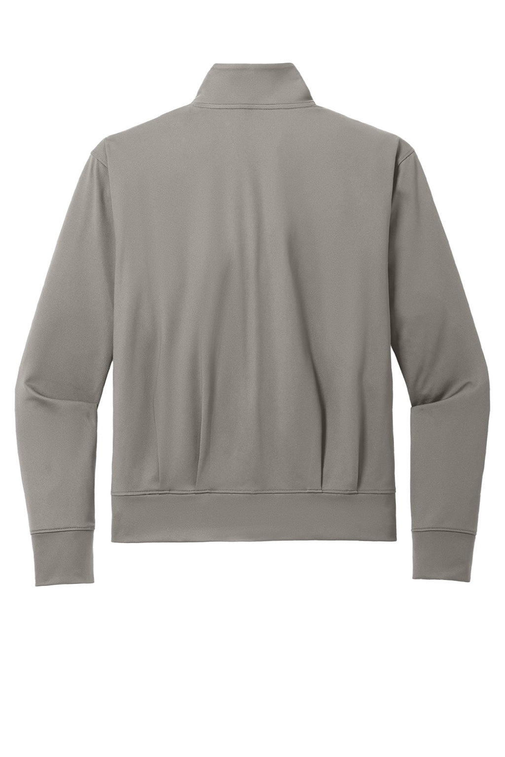 Port Authority LK881 Womens C-FREE Double Knit Moisture Wicking Full Zip Sweatshirt w/ Pockets Smoke Grey Flat Back