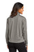 Port Authority LK881 Womens C-FREE Double Knit Moisture Wicking Full Zip Sweatshirt w/ Pockets Smoke Grey Model Back