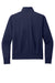 Port Authority LK881 Womens C-FREE Double Knit Moisture Wicking Full Zip Sweatshirt w/ Pockets True Navy Blue Flat Back
