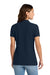 Port & Company LKP155 Womens Core Stain Resistant Short Sleeve Polo Shirt Deep Navy Blue Model Back