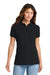 Port & Company LKP155 Womens Core Stain Resistant Short Sleeve Polo Shirt Jet Black Model Front