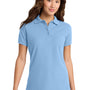 Port & Company Womens Core Stain Resistant Short Sleeve Polo Shirt - Light Blue