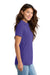 Port & Company LKP155 Womens Core Stain Resistant Short Sleeve Polo Shirt Purple Model Side