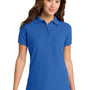 Port & Company Womens Core Stain Resistant Short Sleeve Polo Shirt - Royal Blue