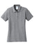 Port & Company LKP155 Womens Core Stain Resistant Short Sleeve Polo Shirt Heather Grey Flat Front
