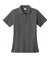 Port & Company LKP155 Womens Core Stain Resistant Short Sleeve Polo Shirt Charcoal Grey Flat Front
