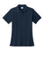 Port & Company LKP155 Womens Core Stain Resistant Short Sleeve Polo Shirt Deep Navy Blue Flat Front